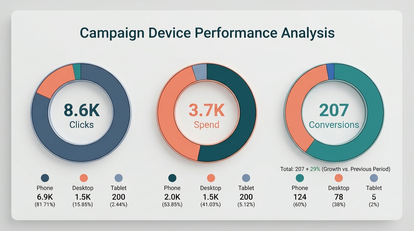 SEO report showing keyword positions and organic traffic